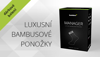 MANAGER bambusové ponožky dárkové balení MANAGER bambusové ponožky dárkové balení