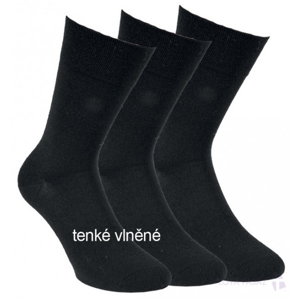 Pánske tenké spoločenské vlnené ponožky RS