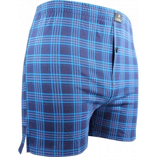 Karlos pánske vzorované bavlnené trenírky Lonka - Tartan