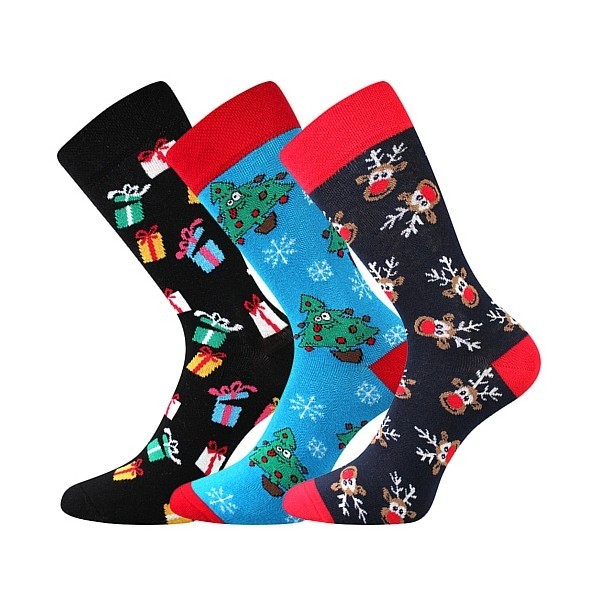 VÁNOCE - vánoční veselé ponožky Lonka - DÁRKY