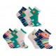 ROCK STAR detské členkové farebné ponožky TRENDY SOCKS