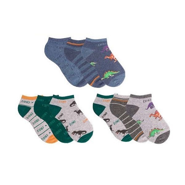 DINO detské členkové farebné ponožky TRENDY SOCKS