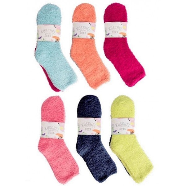ŽINILKA jemné farebné žinilkové ponožky TRENDY SOCKS