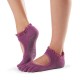 BELLA nízke prstové ponožky s čipkou ToeSox - WINE LACE