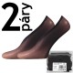 NYLON STEP 2pár - vrecko 20 DEN pančuchové ťapky Lady B