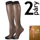 NYLON KNEE-SOCKS 2 páry 20 DEŇ pančuchové podkolienky Lady B - KRABIČKA