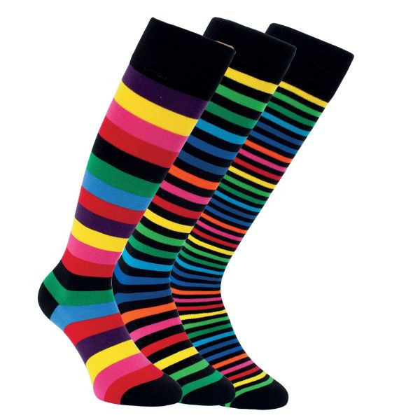 Dúhové bavlnené podkolienky RS