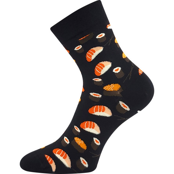 DEVIVE vtipné bavlněné ponožky Lonka - SUSHI