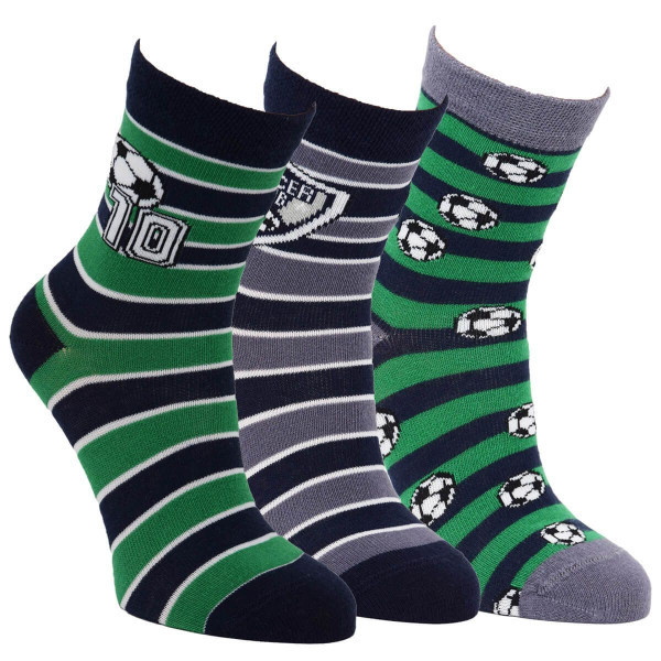 Detské farebné bavlnené futbalové ponožky RS