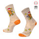 BESKYD GINGER vianočné merino ponožky Moose