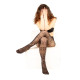 FISHNET TIGHTS silónové vzorované prstové pančuchy ToeToe - PRIMROSE