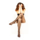 FISHNET TIGHTS silónové vzorované prstové pančuchy ToeToe - LILY