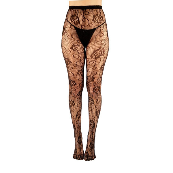 FISHNET TIGHTS silónové vzorované prstové pančuchy ToeToe - ROSE