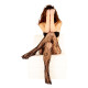 FISHNET TIGHTS silónové vzorované prstové pančuchy ToeToe - ROSE
