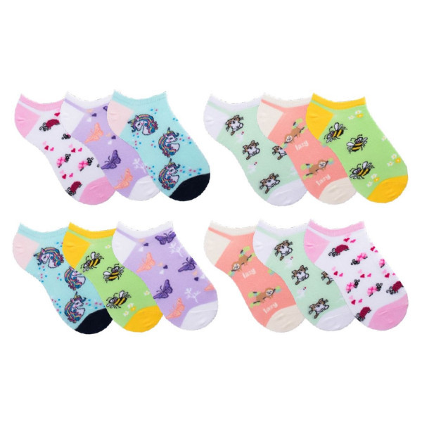 ZVÍŘÁTKA  detské členkové farebné ponožky TRENDY SOCKS
